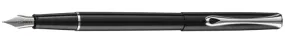 Diplomat Traveller Black Lacquer Fountain Pen