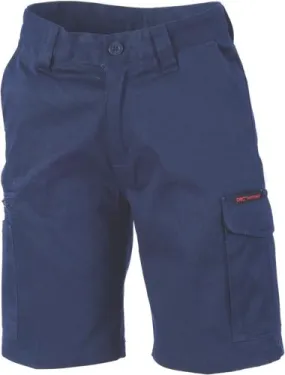 DNC 3355  middle weight cotton cargo Ladies work shorts