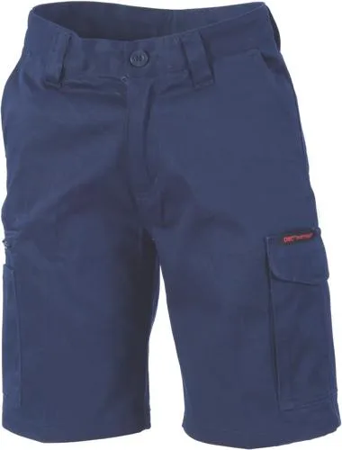 DNC 3355  middle weight cotton cargo Ladies work shorts