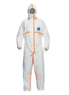 DuPont TJ198T Tyvek model TY800 Coverall with Hood Serged and Over-Taped Seam | No Sales Tax