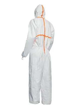 DuPont TJ198T Tyvek model TY800 Coverall with Hood Serged and Over-Taped Seam | No Sales Tax