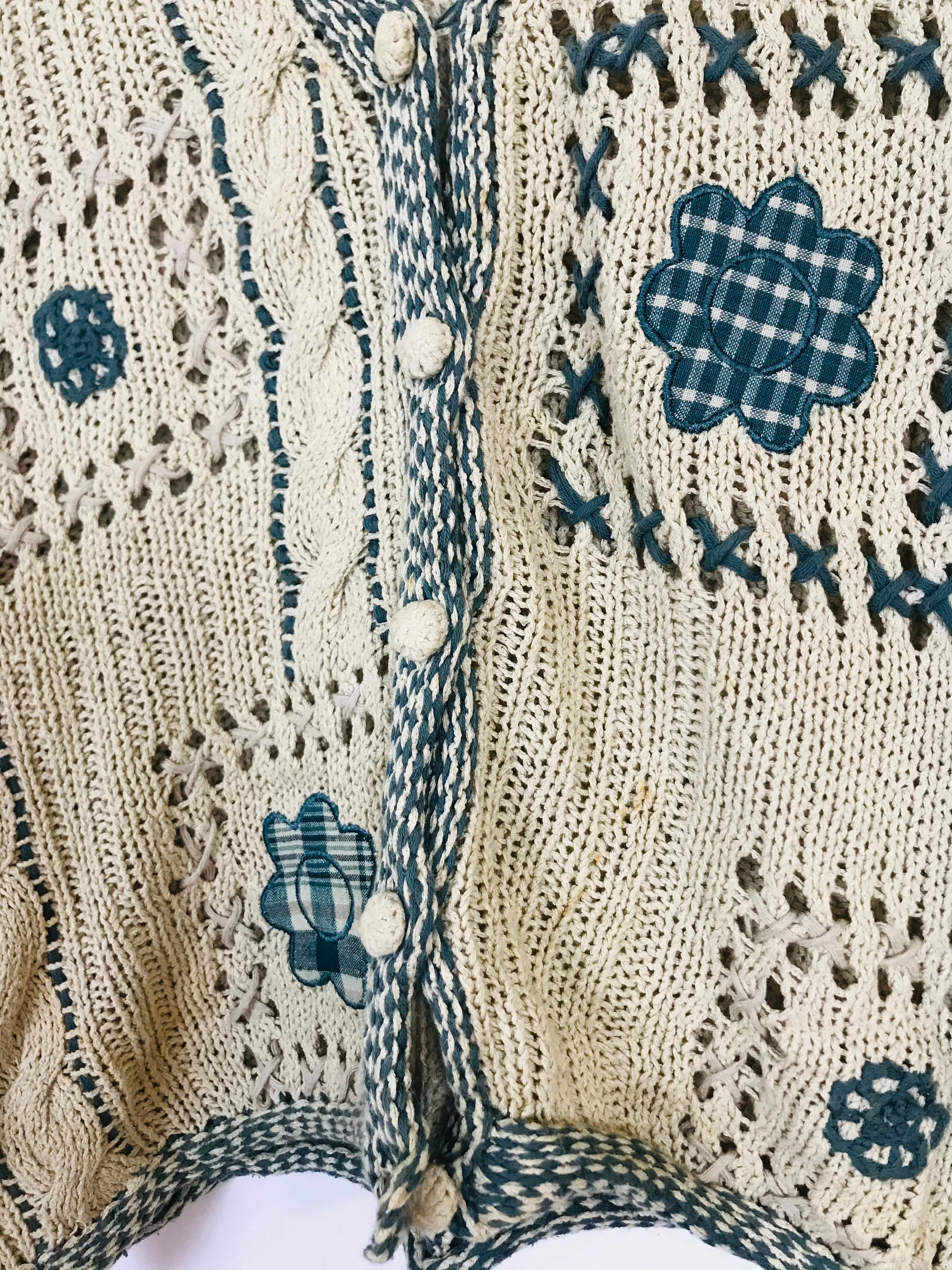 East Women’s Cottage Style Knitted Cardigan | UK 12-14 M/L | Brown