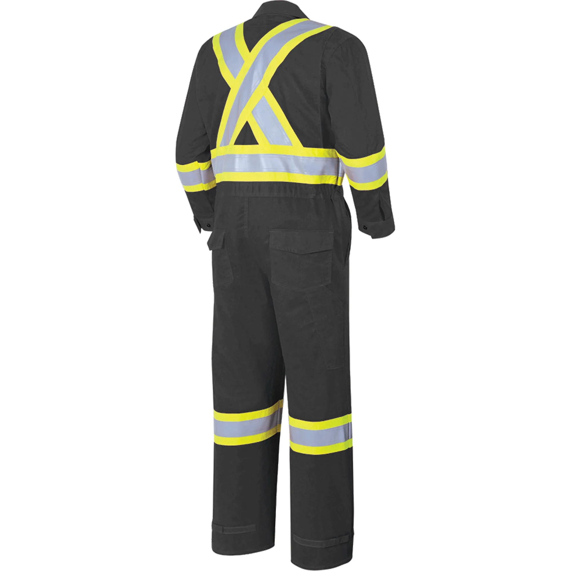 FR-Tech® 88/12 FR Arc Rated Coveralls, Size 46, Black, 9.7 cal/cm²