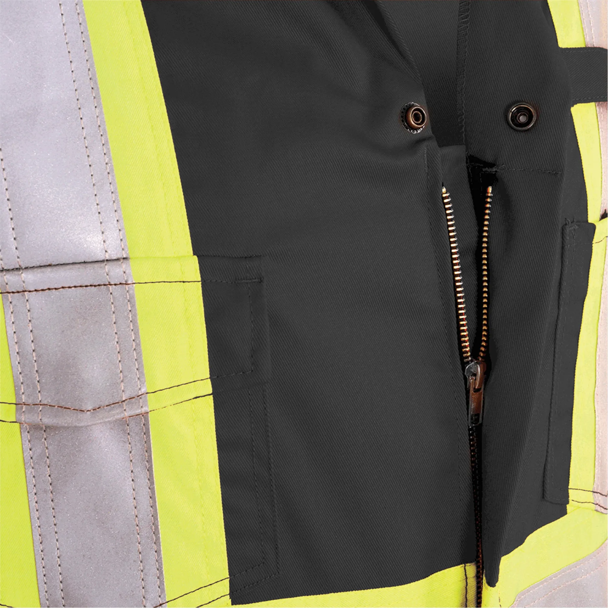 FR-Tech® 88/12 FR Arc Rated Coveralls, Size 46, Black, 9.7 cal/cm²