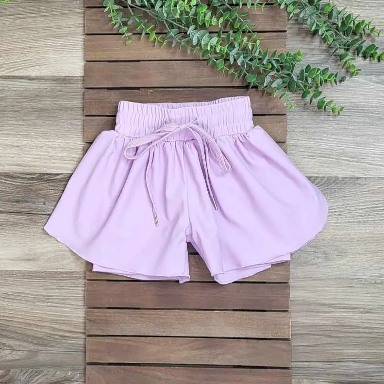Girls Butterfly Athletic Shorts (multiple color options)
