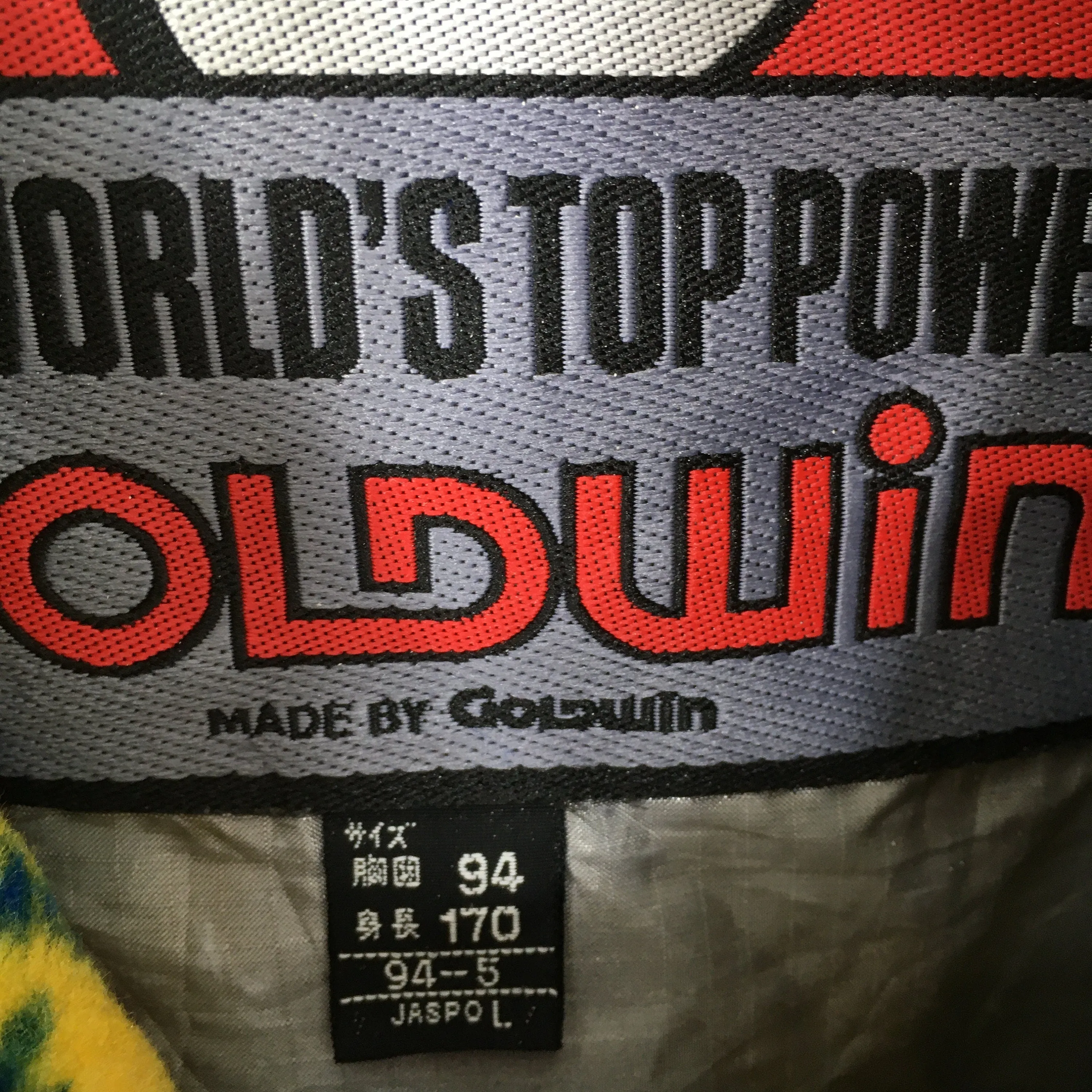 Goldwin GKong Colorblock Bomber Ski Jacket Large