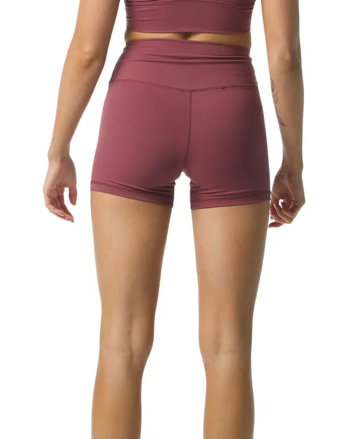 Hi-Rise Shorts Merlot