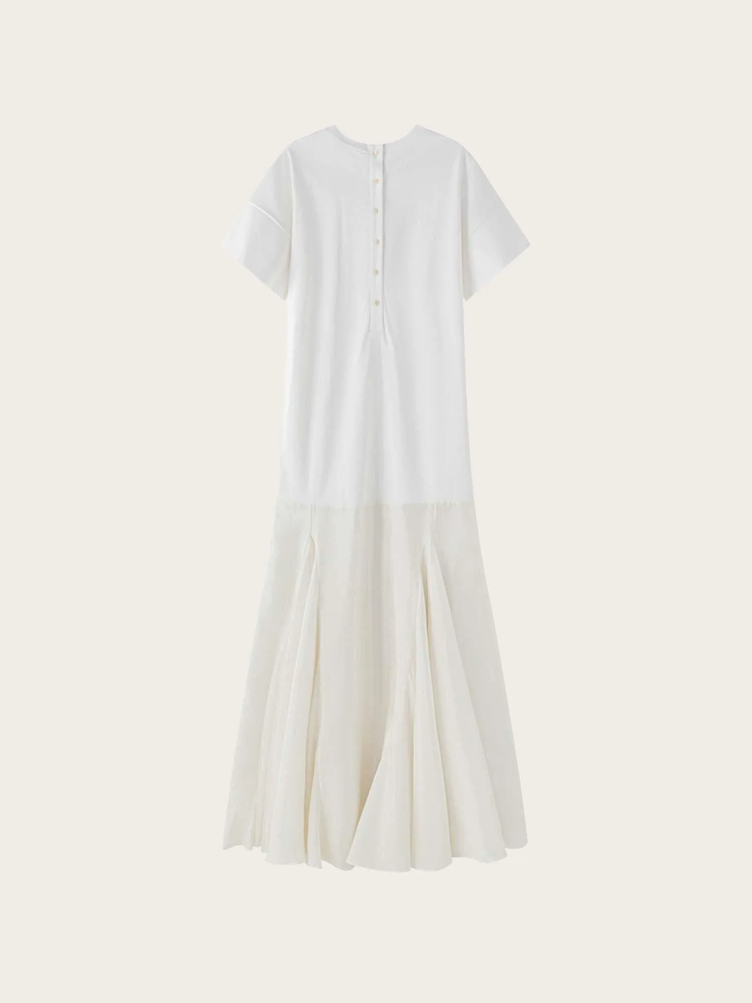 Irene Oversized Flared Dress - Ivory