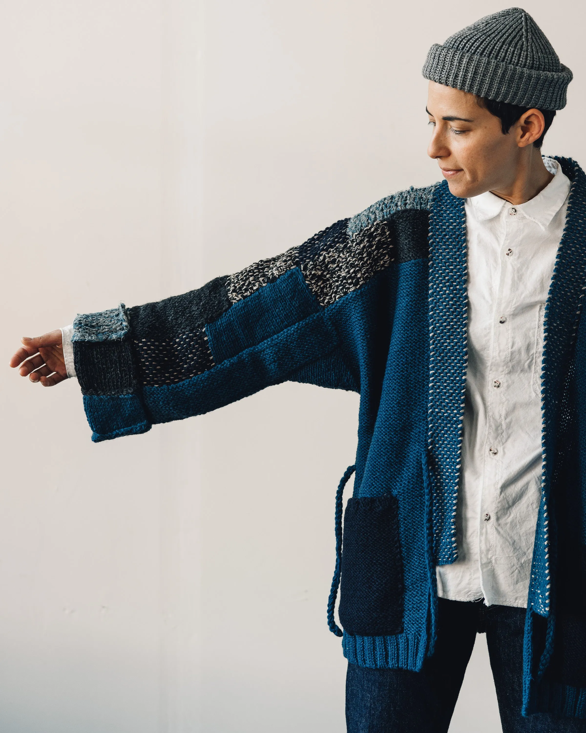 Kapital Tugihagi Kakashi Cardigan, Navy