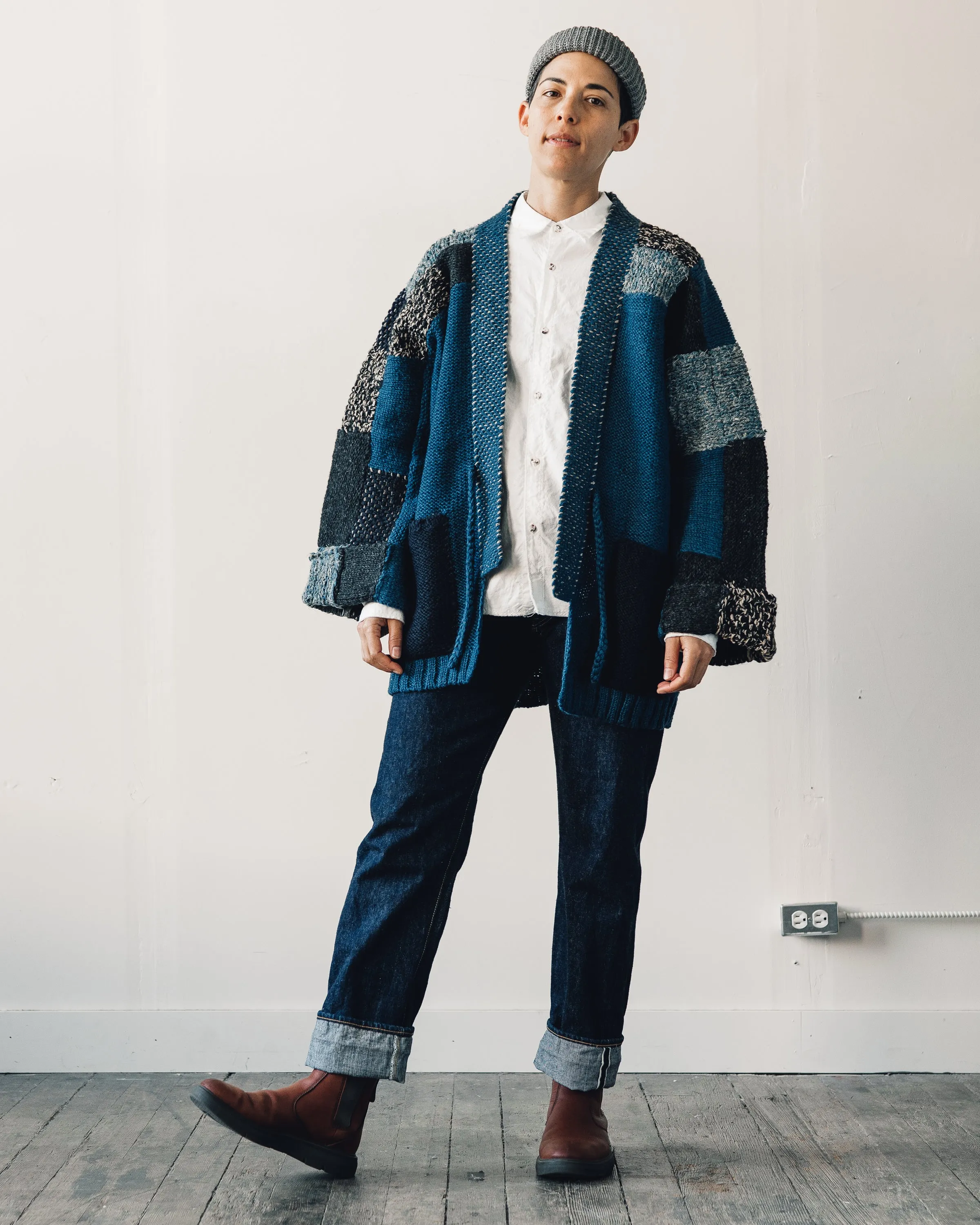 Kapital Tugihagi Kakashi Cardigan, Navy