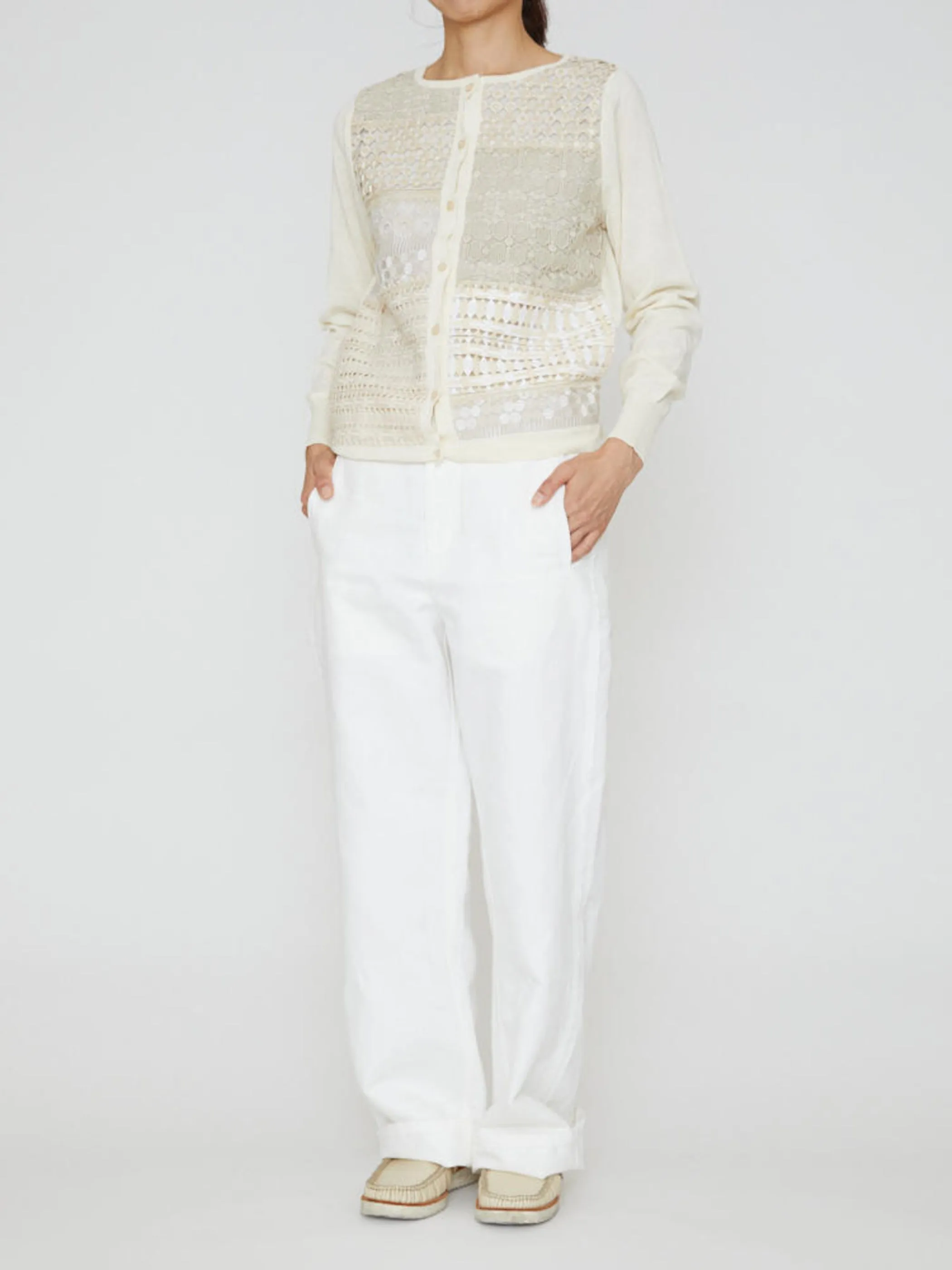 LACE PATCHWORK CARDIGAN