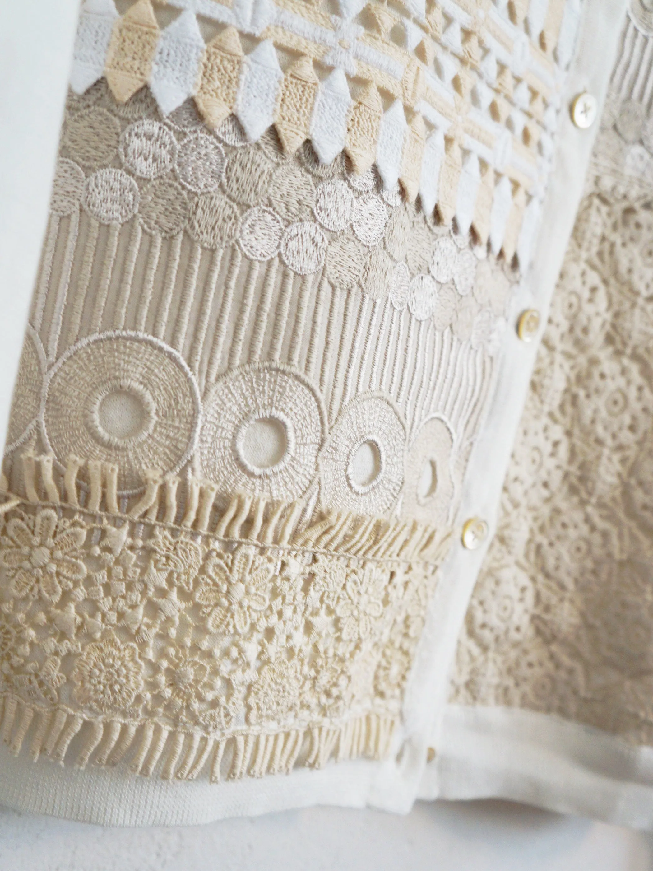 LACE PATCHWORK CARDIGAN