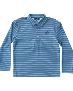 Long Sleeve Pro Performance Polo - Bluefin
