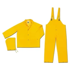 MCR Safety FR2003L CLASSIC .35MM PVC/POLY FLAME RESIST SUIT 3 PC YW