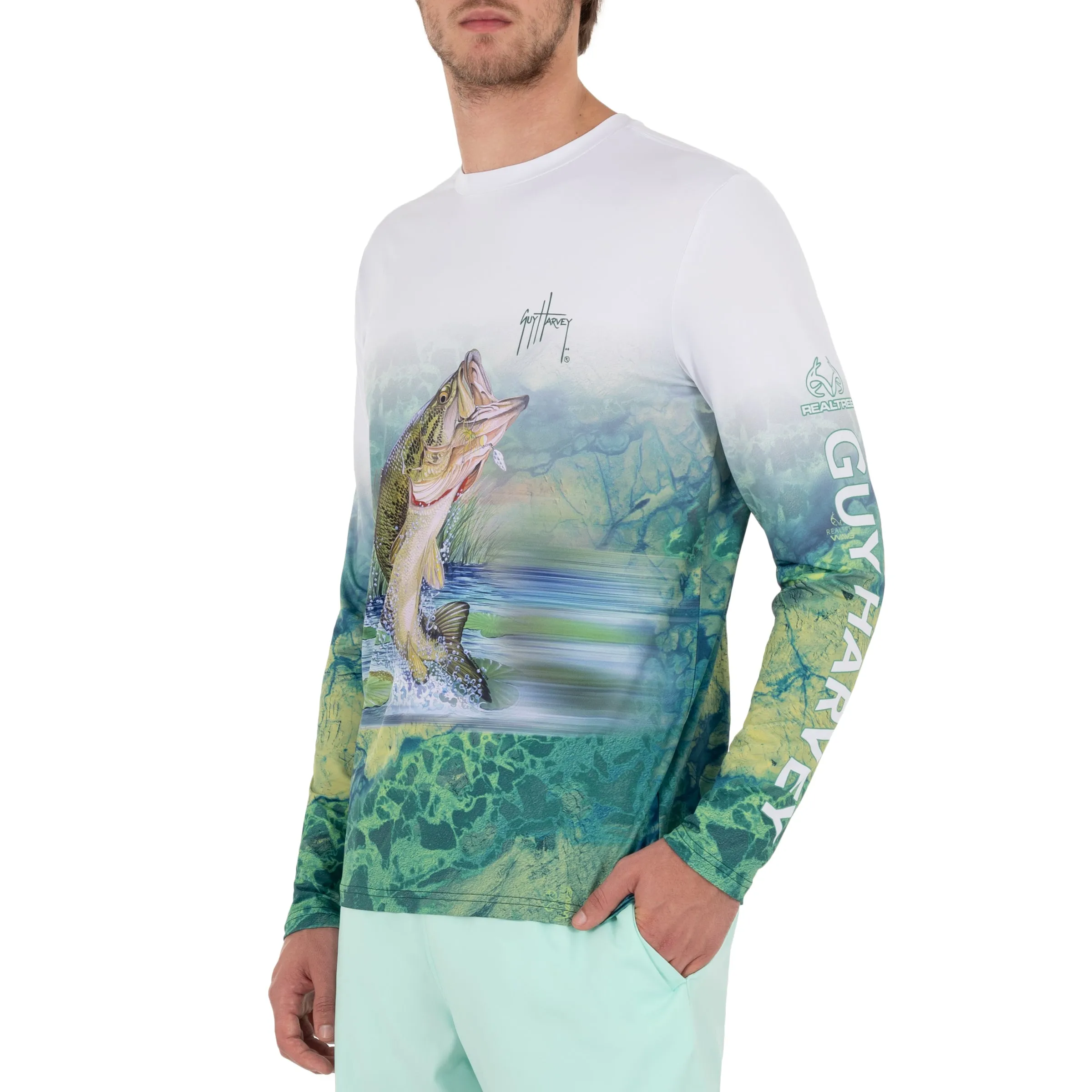 Men's Camo River Light Realtree Long Sleeve Performance T-Shirt