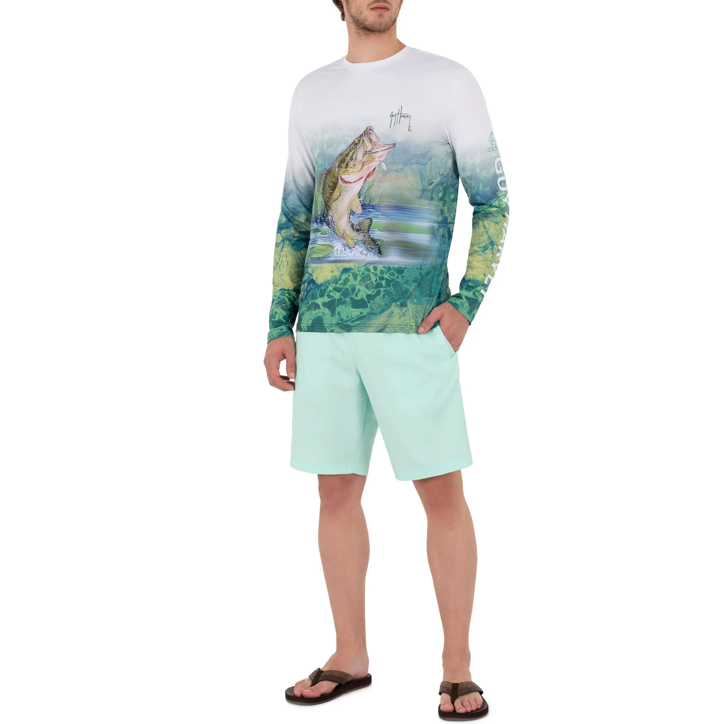 Men's Camo River Light Realtree Long Sleeve Performance T-Shirt