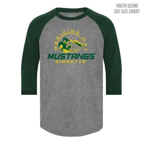 MHRA Mustangs YOUTH Performance Raglan  Tee (MHRAT003-Y3526)