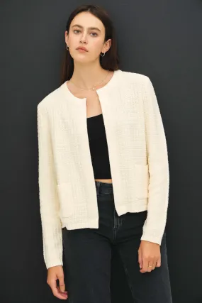 NYLAND Becca Chunky Knit Round Neck Cardigan