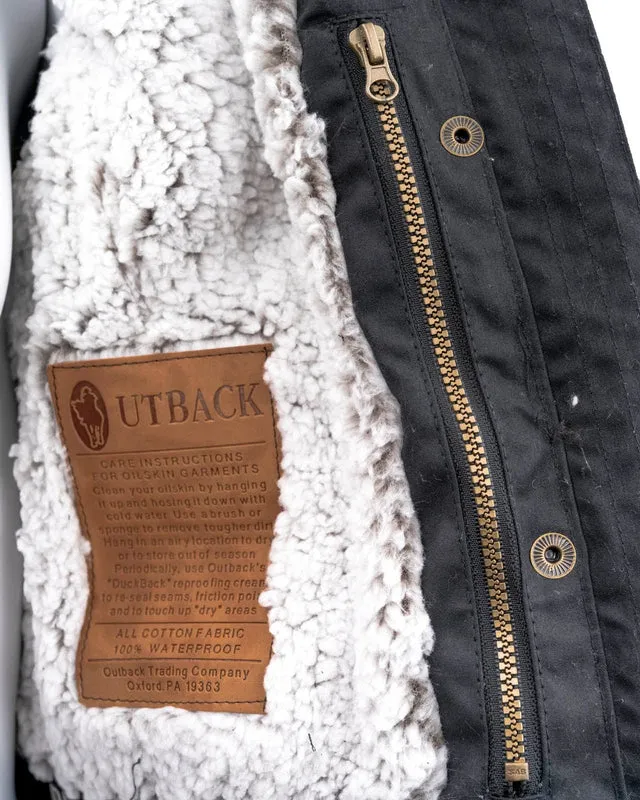 Outback Trading Women's Adelaide Oilskin Jacket - Black