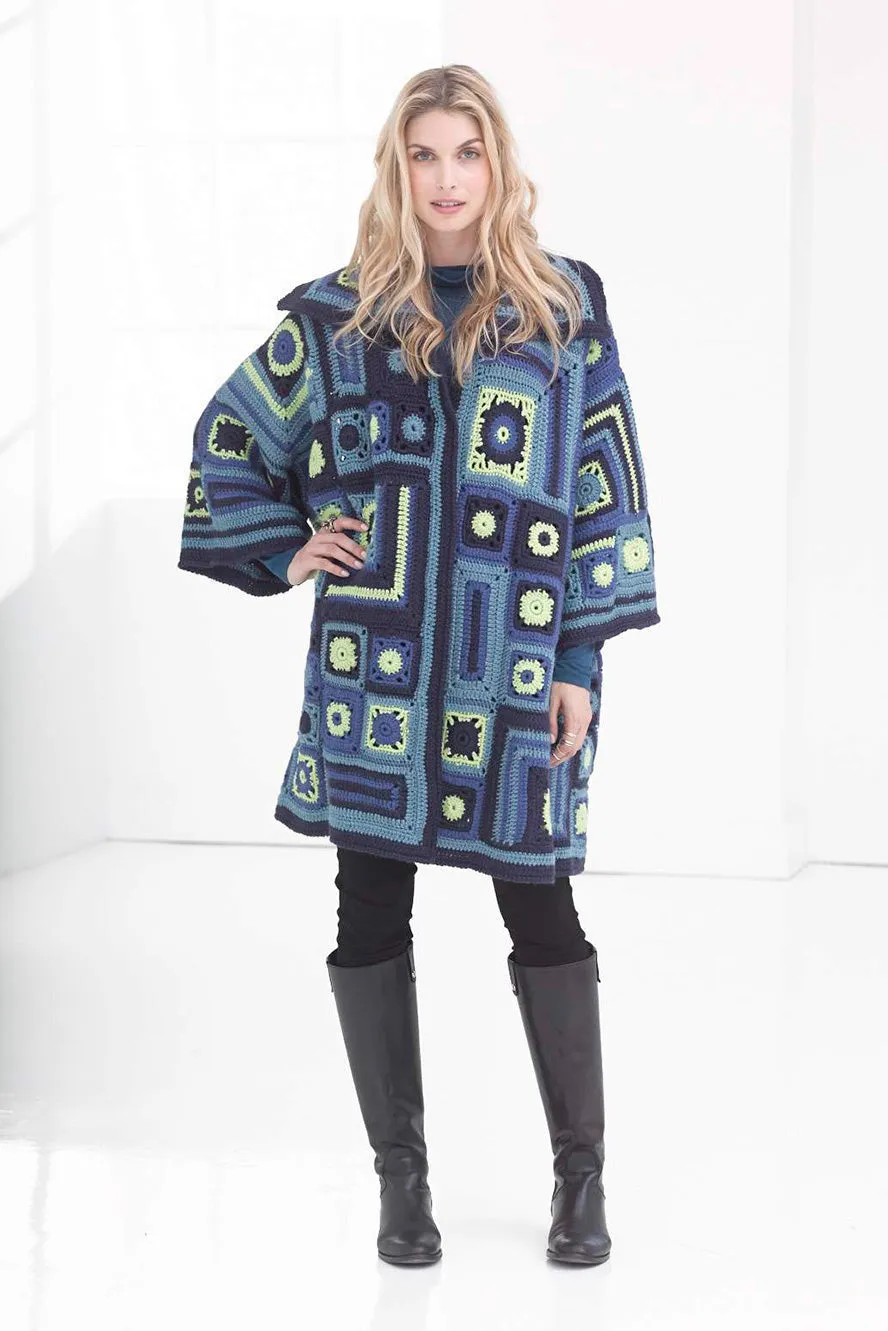 Patchwork Car Coat Pattern (Crochet)