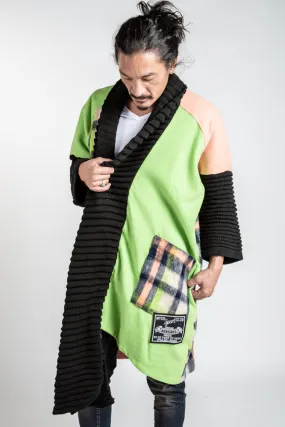 Patchwork Cardigan - Black