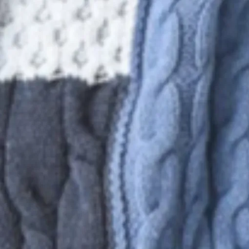 Patchwork Cardigan - Indigo