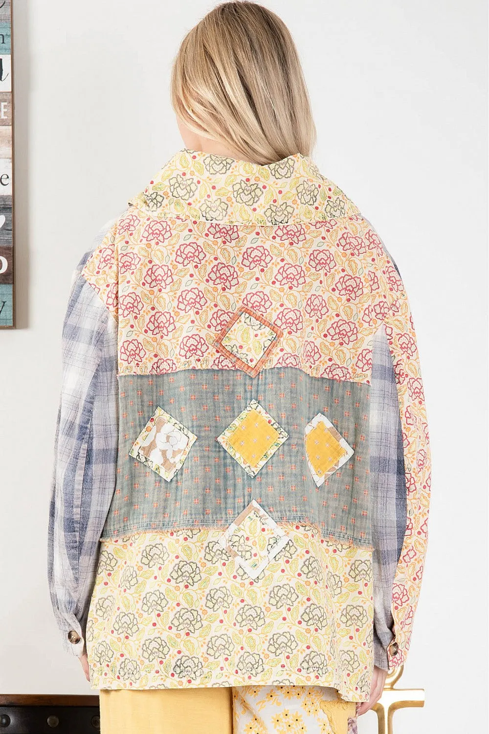 Patchwork Detail Jacket #445