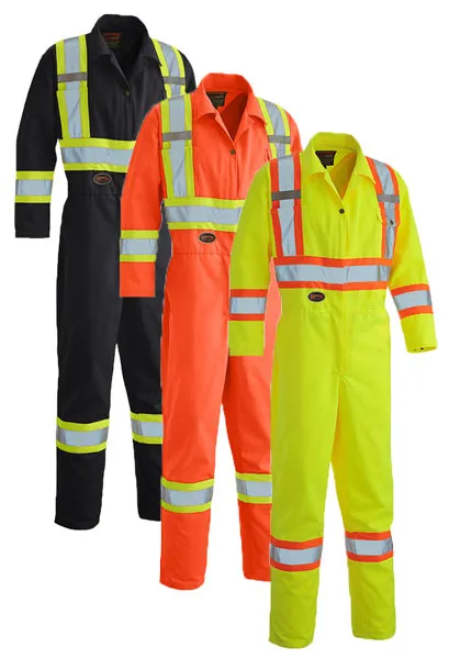 Pioneer® Hi-Viz Safety Poly/Cotton Coverall Tall 5518T
