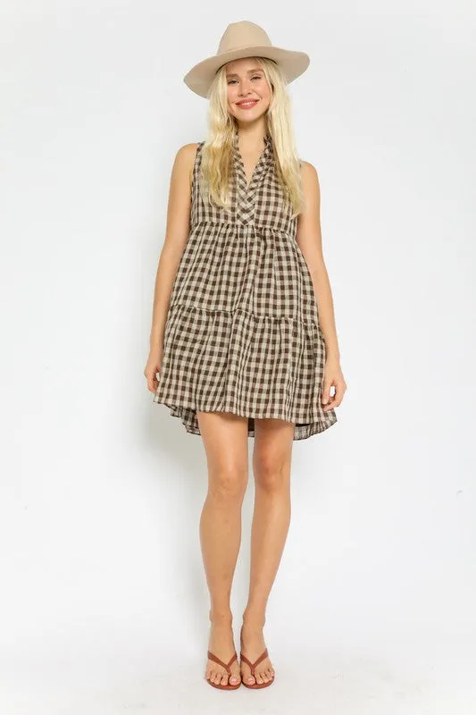 Playa Plaid Dress