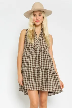 Playa Plaid Dress