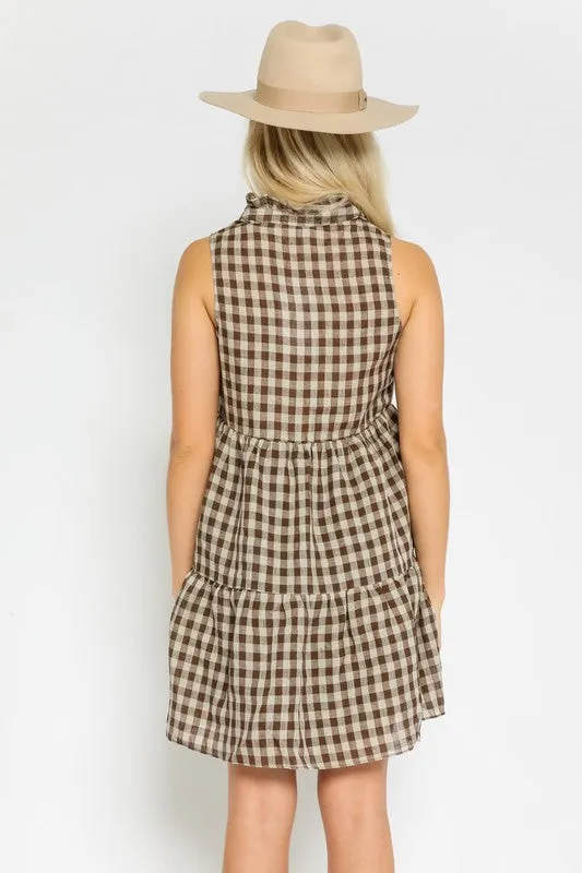 Playa Plaid Dress