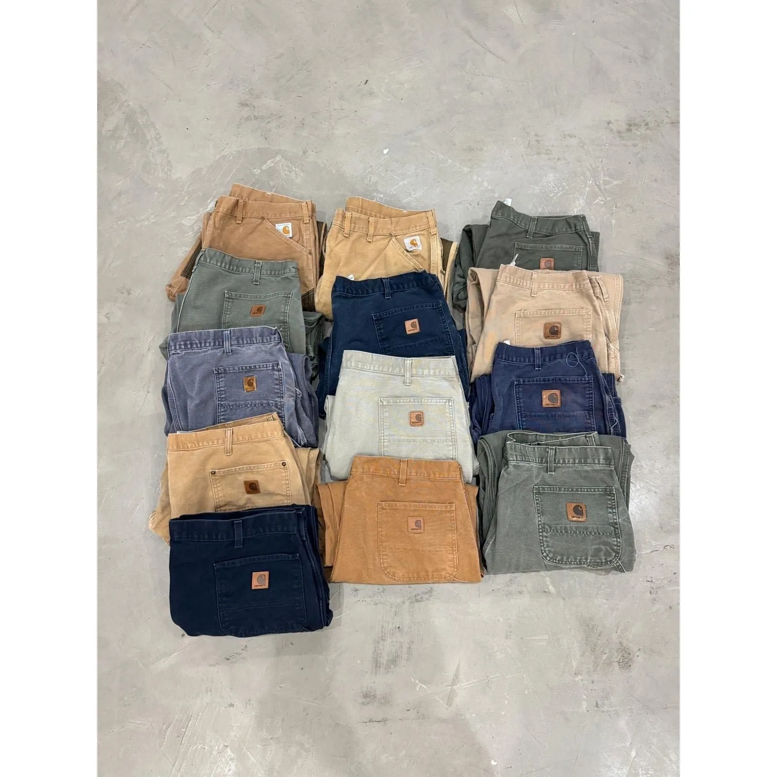 "Retail" Carhartt Carpenter Workwear Pants Lot 13 Pieces