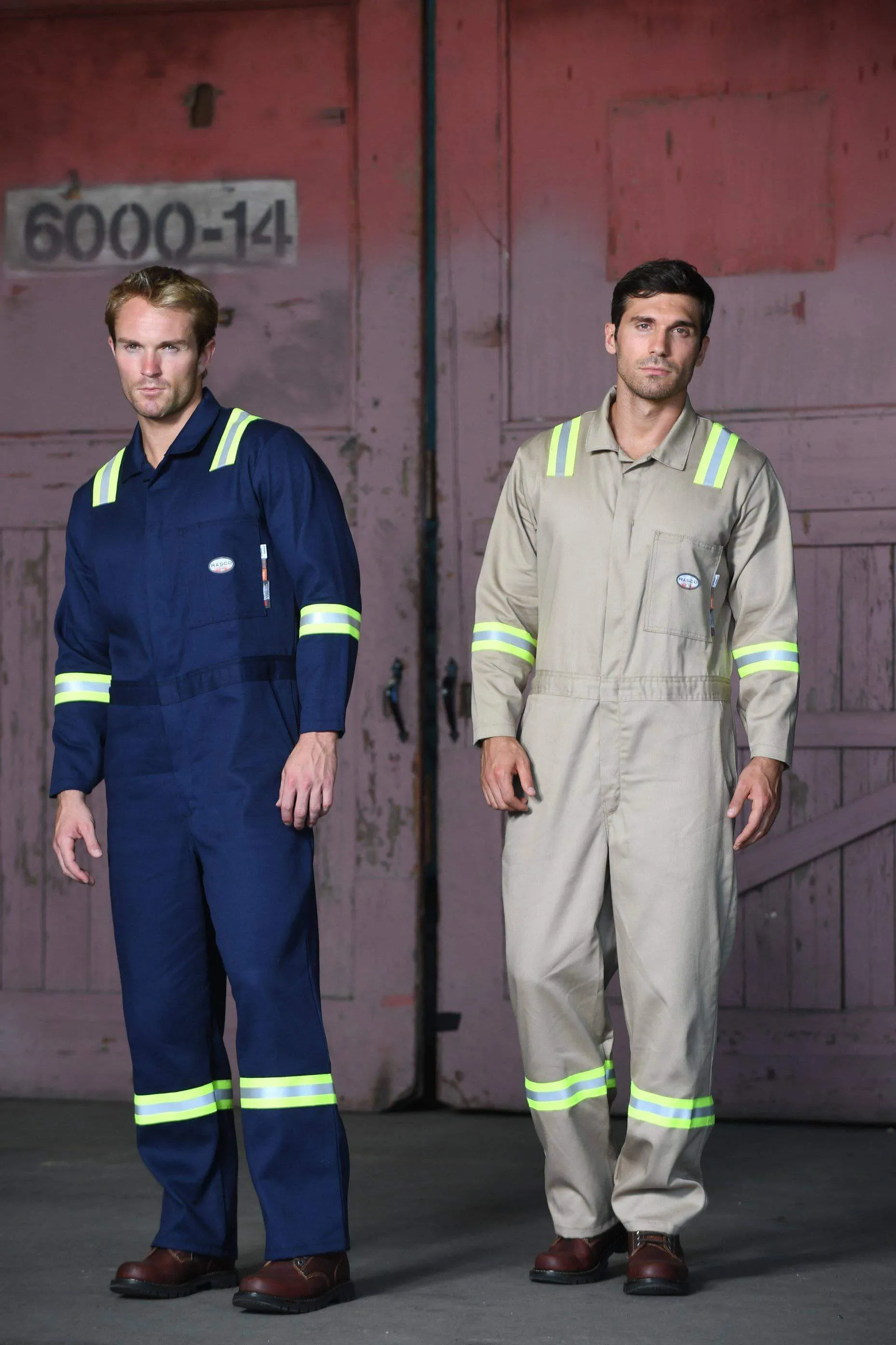 Rasco FR FR2932NV Navy Westex Indura 7oz Coverall W Reflective