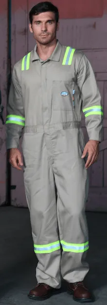 Rasco FR FR2932NV Navy Westex Indura 7oz Coverall W Reflective