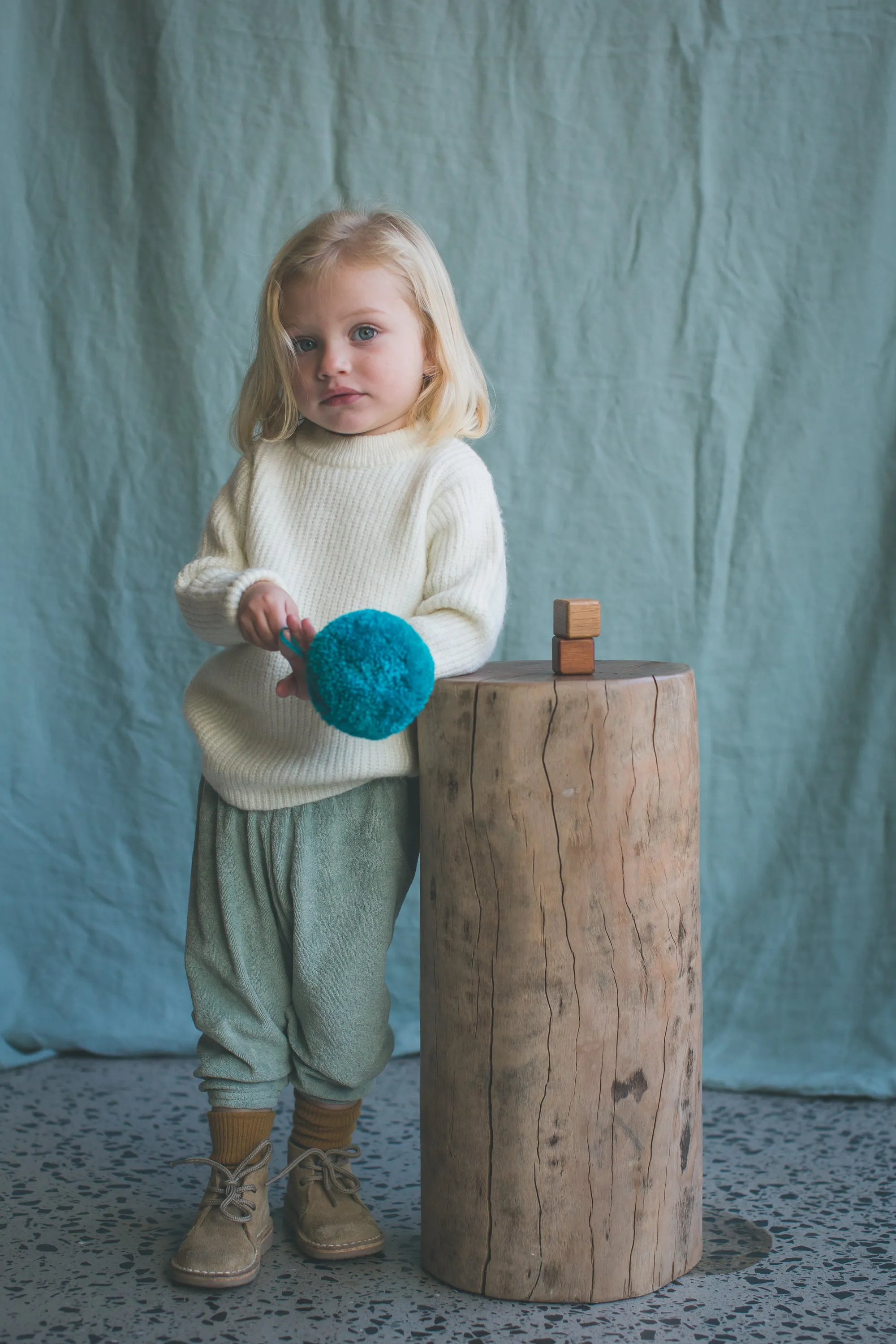 Riley Baby Sweater - Whisper