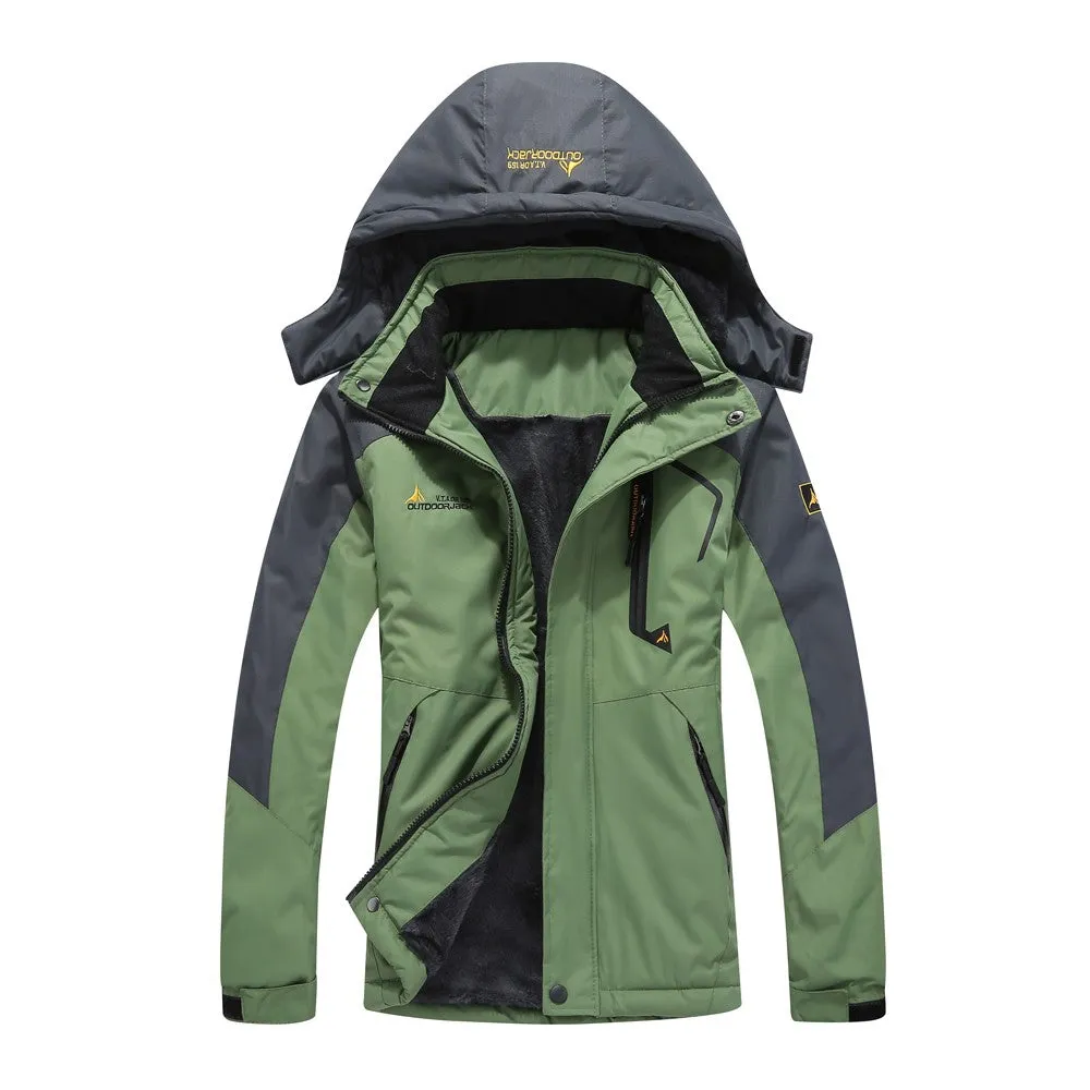 Sidiou Group Large Size Women Mountain Waterproof Ski Jacket Windproof Fleece Waterproof Jacket