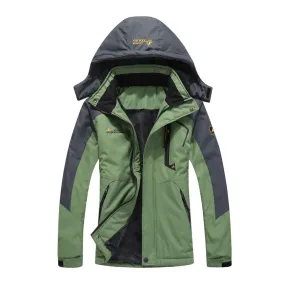 Sidiou Group Large Size Women Mountain Waterproof Ski Jacket Windproof Fleece Waterproof Jacket