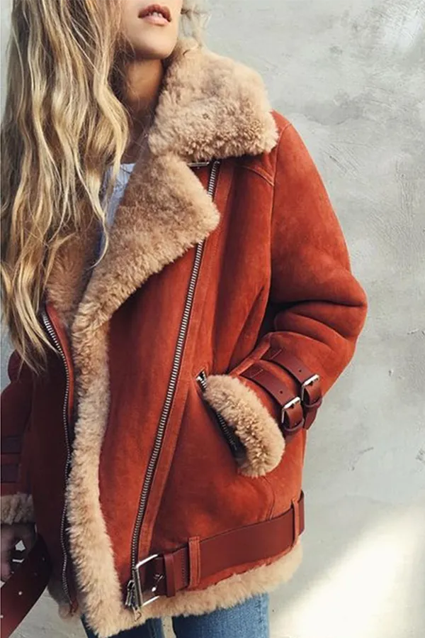 Street Fashion: Zipper Turndown Collar Outerwear with Patchwork (Available in 3 Colors)