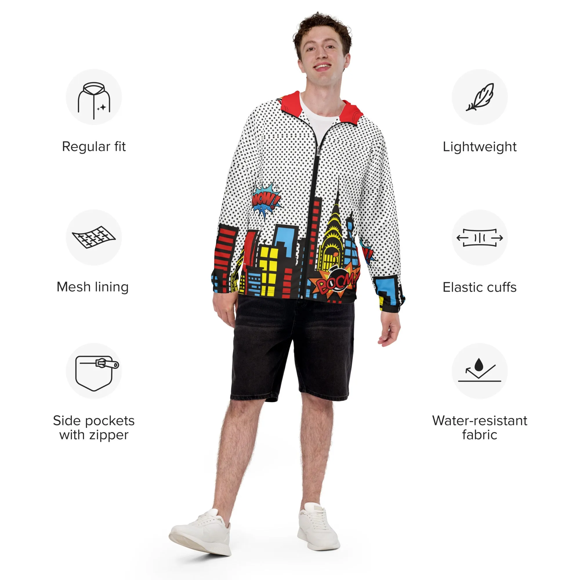 Super Hero's Men’s waterproof jacket