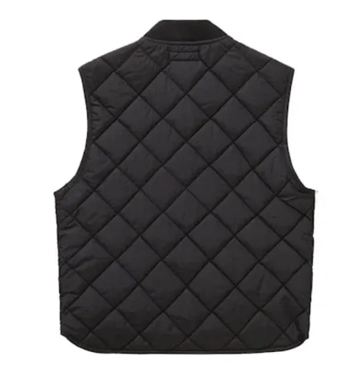 Supreme Pins Quilted Work Vest - Black