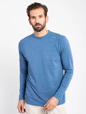 'TASC' Men's Carrollton Bamboo Tee - Indigo Heather