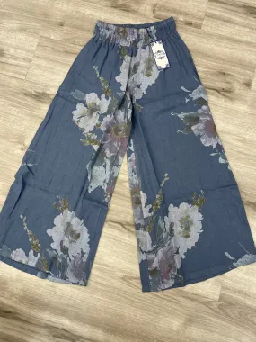 Tempo  Printed Linen Palazzo Pants (AVIO)