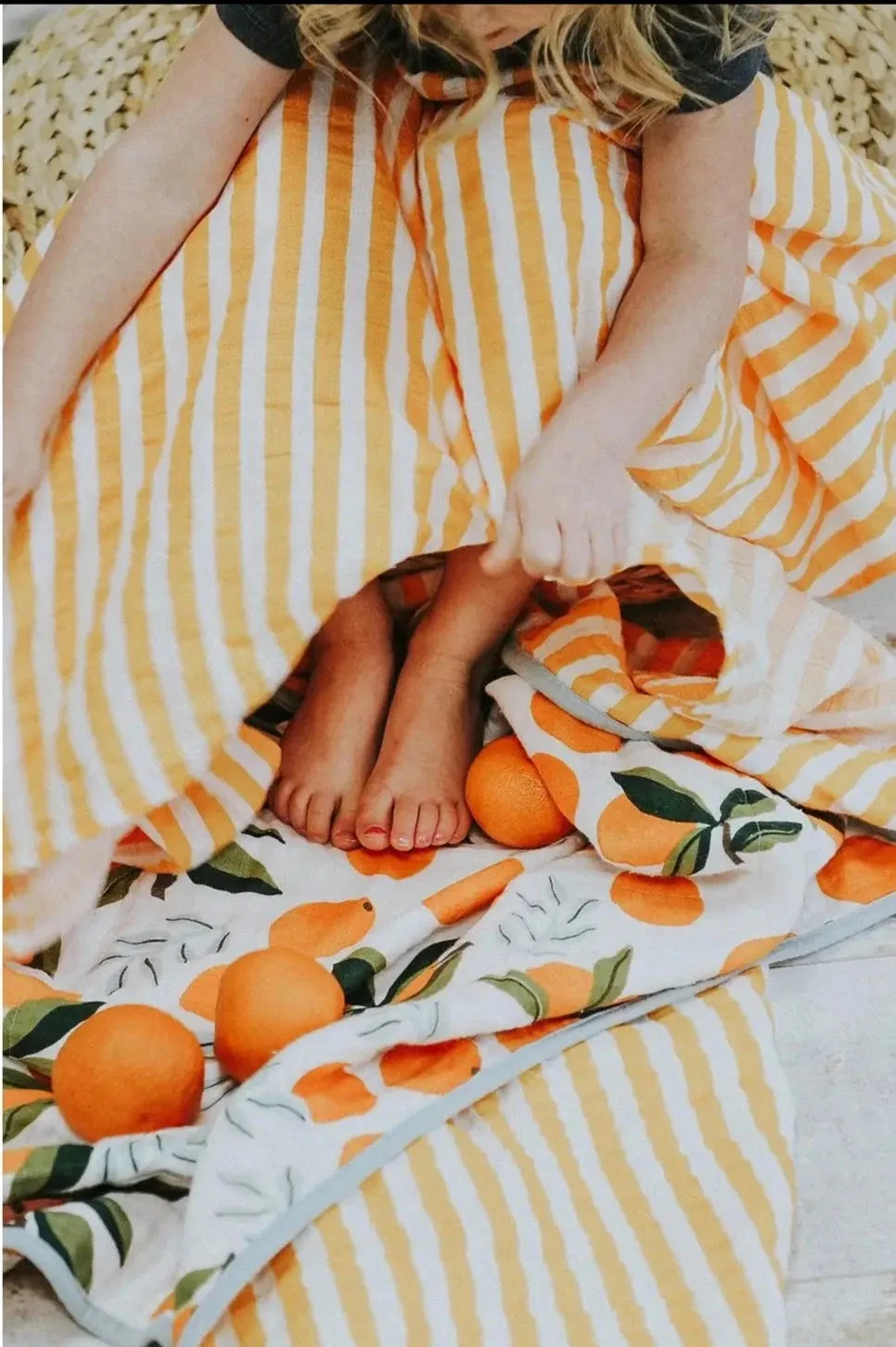 The Reversible 4 Layer Quilt - Clementine