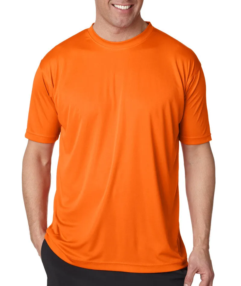 ultraclub(R) men's cool & dry sport performance interlock tee - bright orange (2xl)