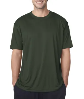 ultraclub(R) men's cool & dry sport performance interlock tee - military green (4xl)