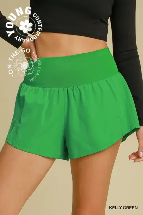Umgee Kelly Green Athletic Shorts