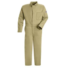 VF Imagewear Bulwark 64" Regular Khaki 9 Ounce Cotton Flame Resistant Classic Coverall With Concealed 2-Way Front Zipper Closure And 2 patch Hip Pockets, Chest Pocket