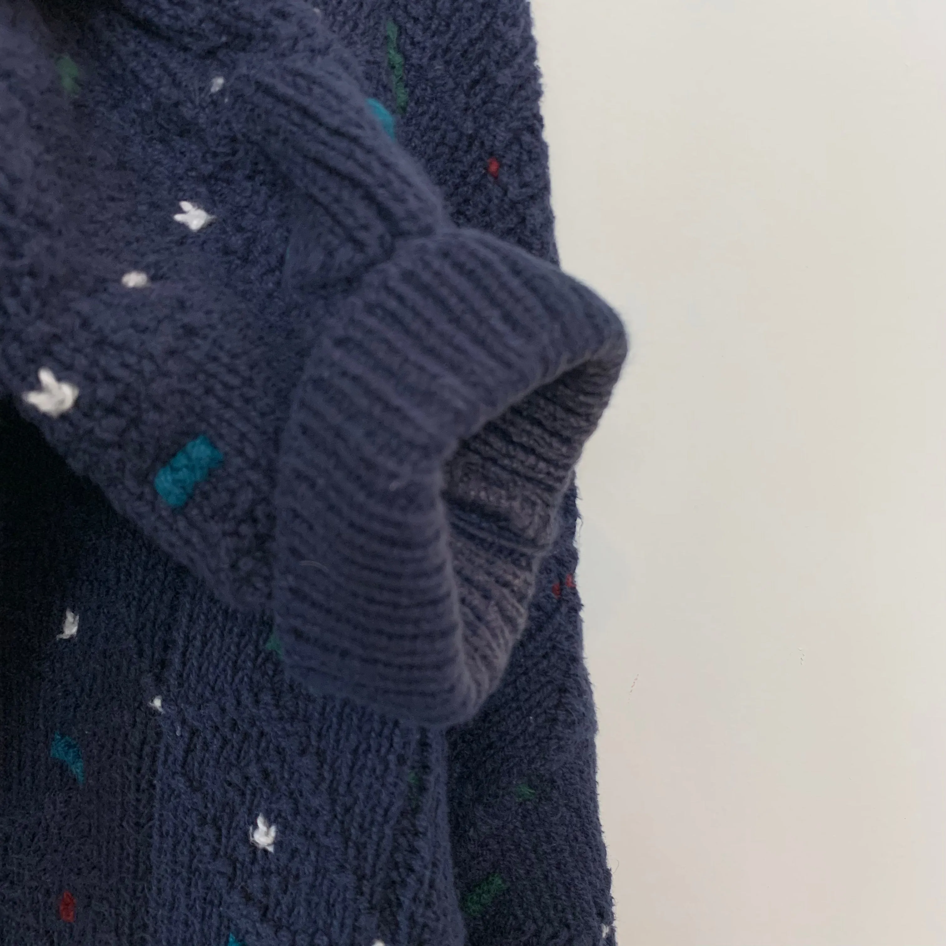 Vintage 90s Authentic Issue Chunky Knit Grandpa Sweater XXL