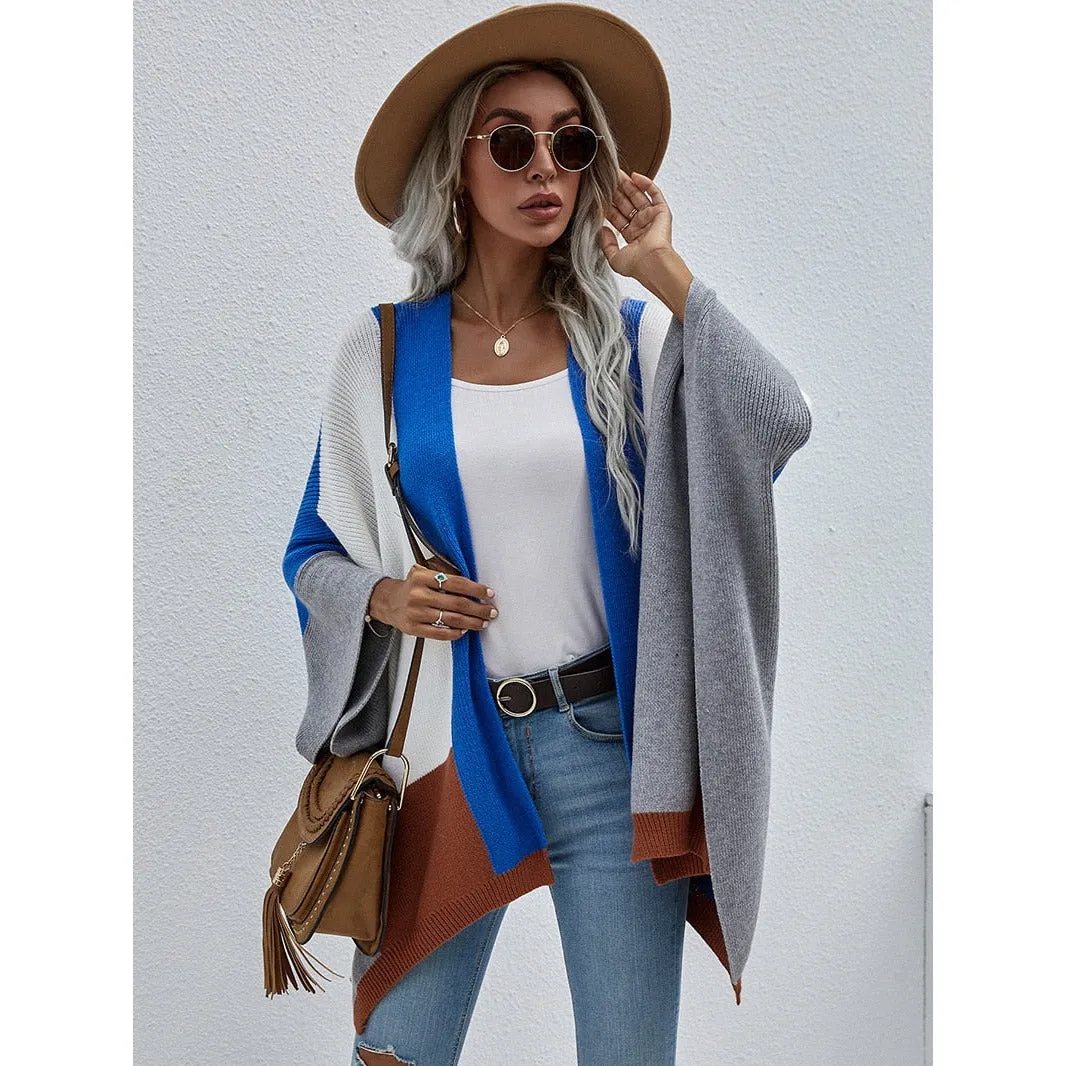 Vintage Patchwork Poncho Cardigan