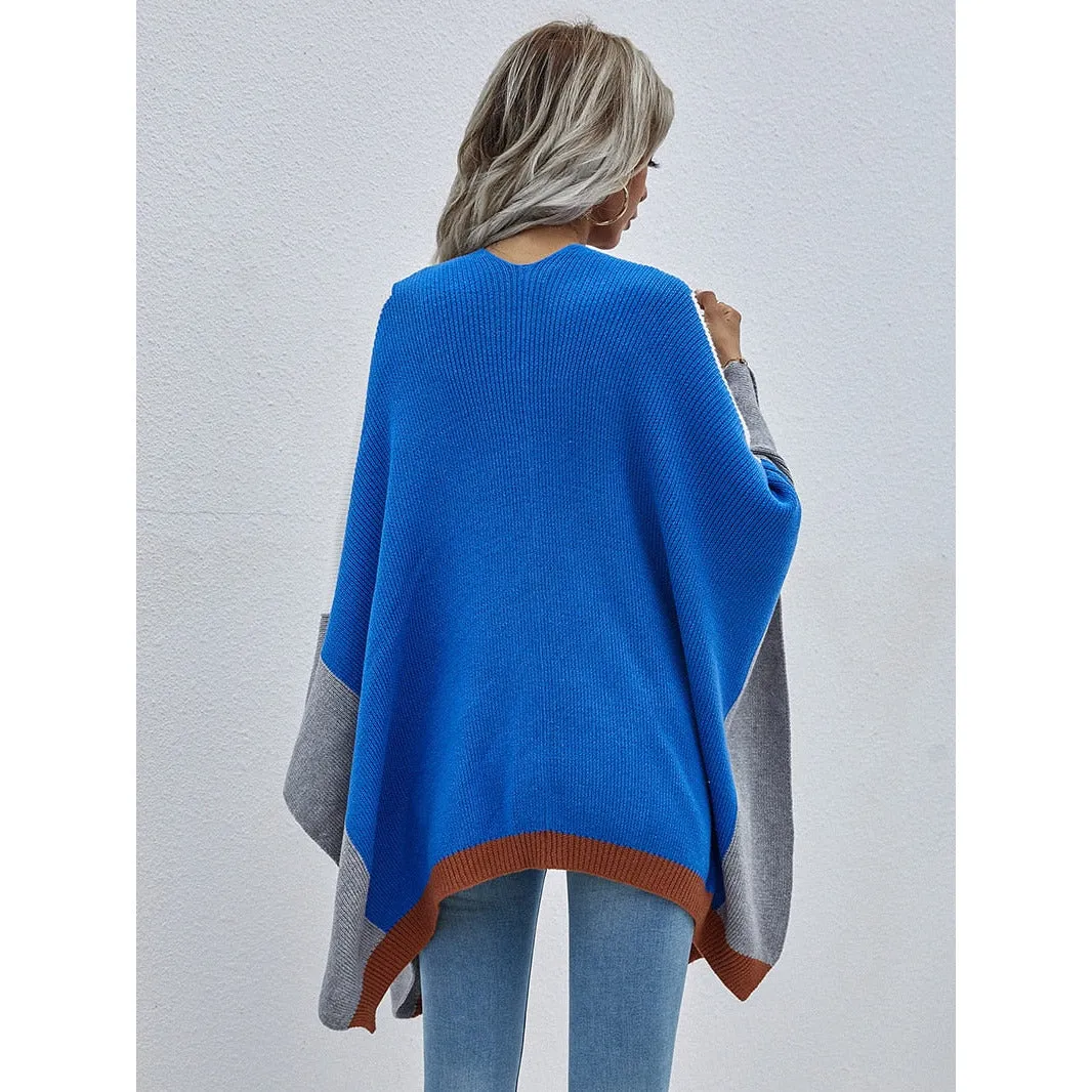 Vintage Patchwork Poncho Cardigan